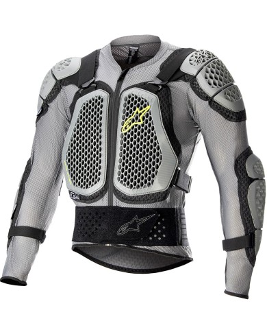 PROTECCION ALPINESTARS BIONIC ACTION V2 GRAY/BLACK/YELLOW