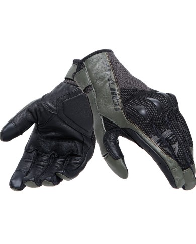 GUANTES DAINESE KARAKUM ERGO-TEK BLACK/ARMY-GREEN
