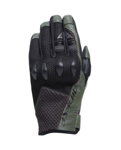 GUANTES DAINESE KARAKUM ERGO-TEK BLACK/ARMY-GREEN