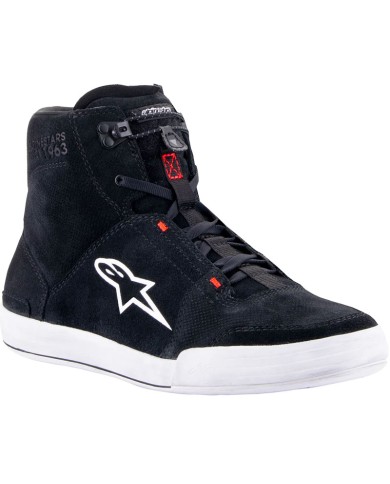 ZAPATILLAS ALPINESTARS CHROME BLACK/COOL GRAY/RED FLUO