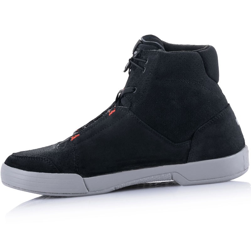 ZAPATILLAS ALPINESTARS CHROME BLACK/COOL GRAY/RED FLUO