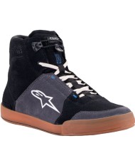 ZAPATILLAS ALPINESTARS CHROME BLACK/ASPHALT/GUM BLUE