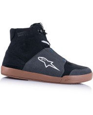 ZAPATILLAS ALPINESTARS CHROME BLACK/ASPHALT/GUM BLUE