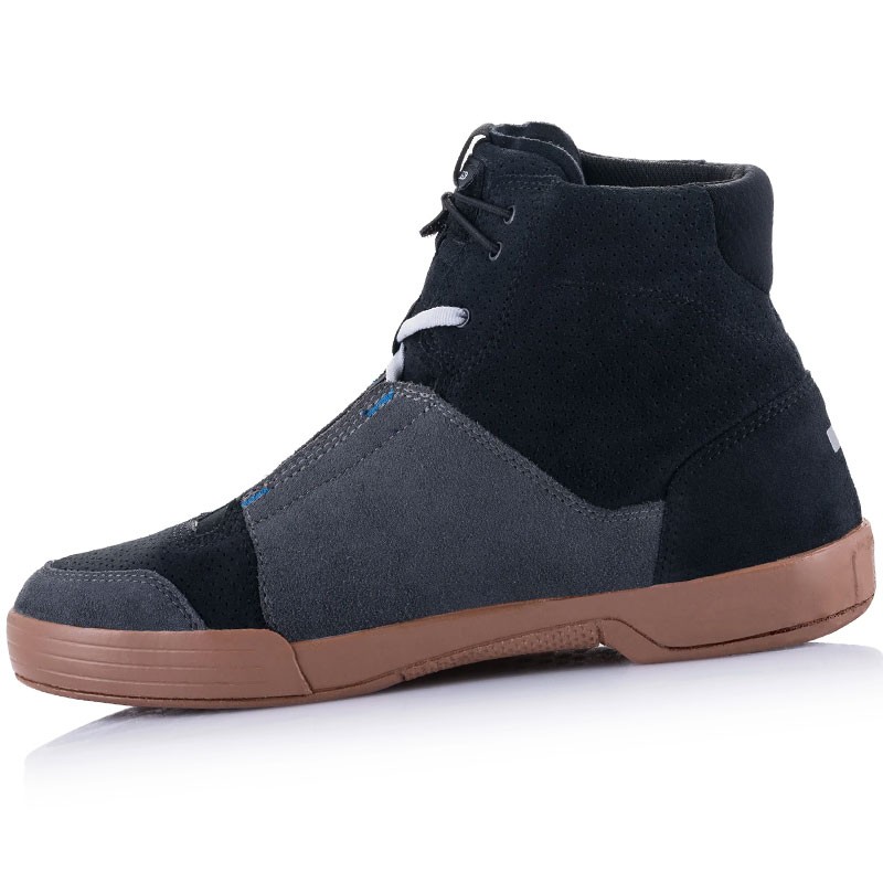 ZAPATILLAS ALPINESTARS CHROME BLACK/ASPHALT/GUM BLUE