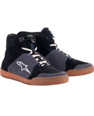 ZAPATILLAS ALPINESTARS CHROME BLACK/ASPHALT/GUM BLUE