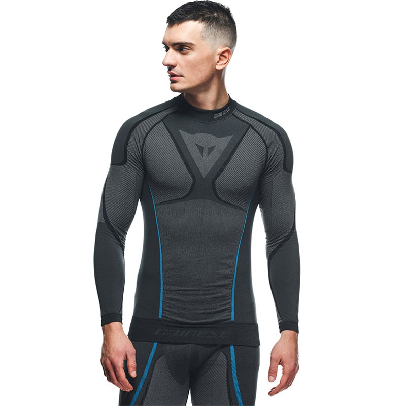 CAMISETA TERMICA DAINESE DRY LS BLACK/BLUE