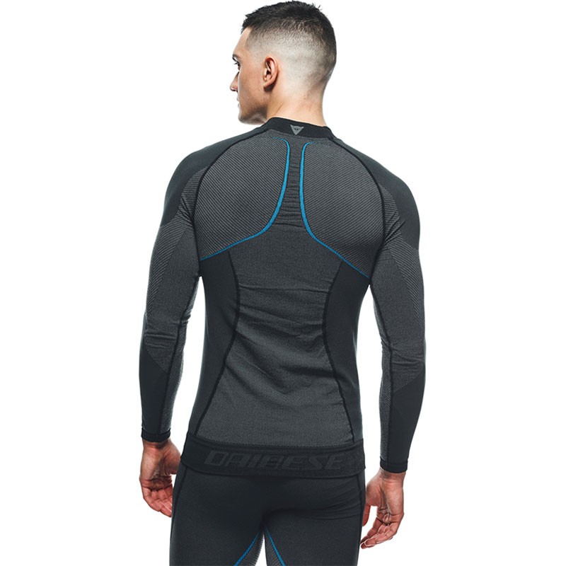 CAMISETA TERMICA DAINESE DRY LS BLACK/BLUE