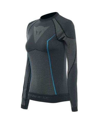 CAMISETA TERMICA DAINESE DRY LS LADY BLACK/BLUE