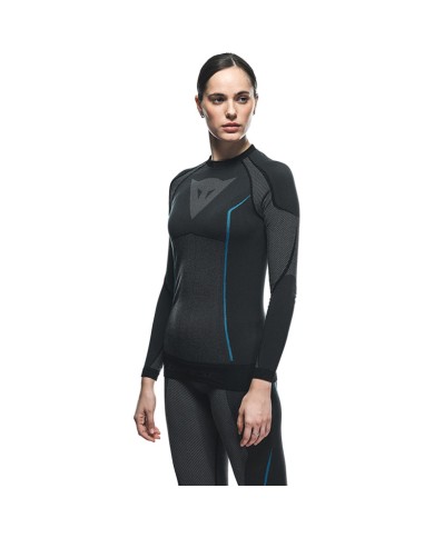 CAMISETA TERMICA DAINESE DRY LS LADY BLACK/BLUE