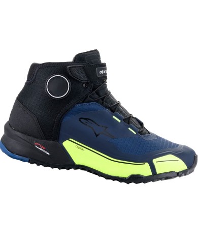 ZAPATILLAS ALPINESTARS CR-X DRYSTAR BLACK/DARK BLUE/YELLOW FLUO