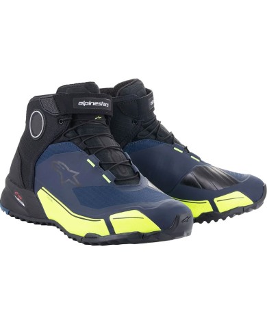 ZAPATILLAS ALPINESTARS CR-X DRYSTAR BLACK/DARK BLUE/YELLOW FLUO