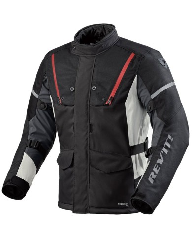 CHAQUETA REVIT HORIZON 3 H2O NEGRO/ROJO