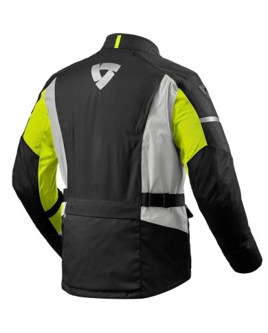 CHAQUETA REVIT HORIZON 3 H2O NEGRO/AMARILLO FLUOR