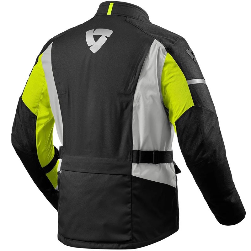 CHAQUETA REVIT HORIZON 3 H2O NEGRO/AMARILLO FLUOR