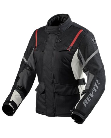 CHAQUETA REVIT HORIZON 3 H2O LADY NEGRO/ROJO