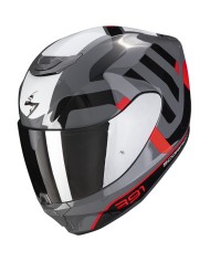 CASCO SCORPION EXO-391 AROK GRIS/ROJO