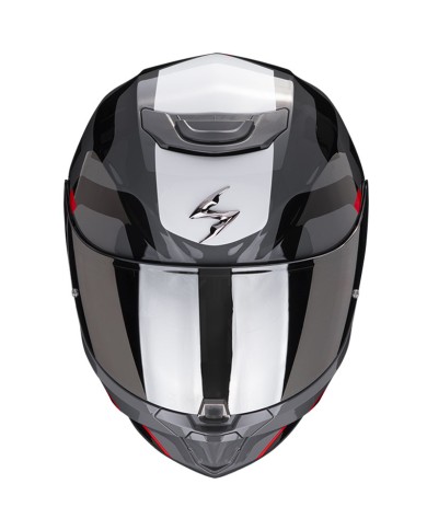 CASCO SCORPION EXO-391 AROK GRIS/ROJO