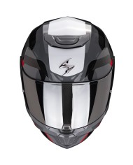 CASCO SCORPION EXO-391 AROK GRIS/ROJO