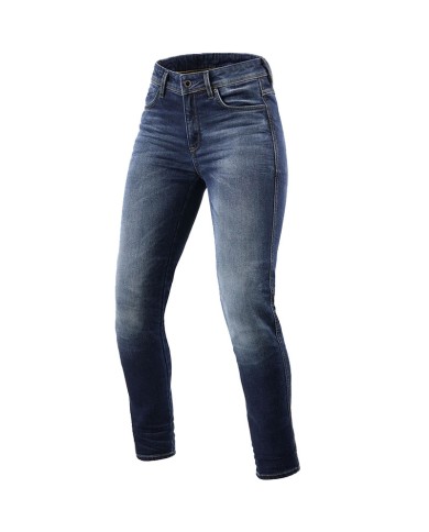 PANTALONES VAQUEROS REVIT MARLEY AZUL MEDIO GASTADO