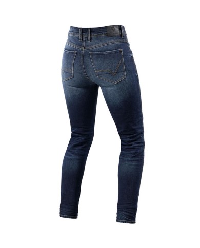 PANTALONES VAQUEROS REVIT MARLEY AZUL MEDIO GASTADO