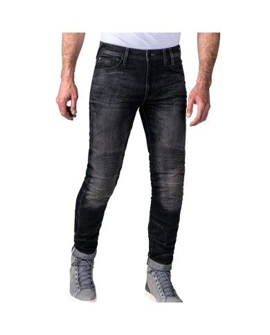 PANTALONES VAQUEROS REVIT MOTO 2 TF GRIS OSCURO GASTADO