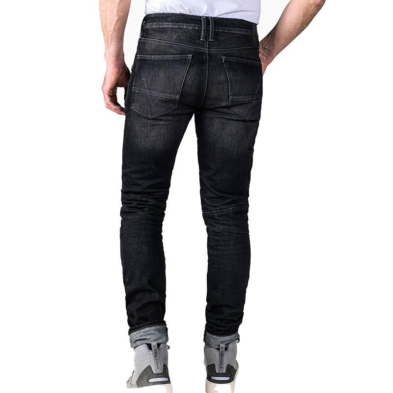 PANTALONES VAQUEROS REVIT MOTO 2 TF GRIS OSCURO GASTADO