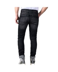 PANTALONES VAQUEROS REVIT MOTO 2 TF GRIS OSCURO GASTADO