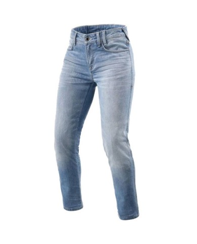 PANTALONES VAQUEROS REVIT SHELBY 2 SK L32 LADY AZUL GASTADO