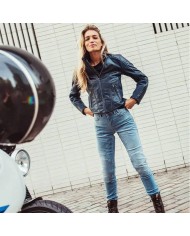 PANTALONES VAQUEROS REVIT SHELBY 2 SK L32 LADY AZUL GASTADO