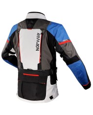 CHAQUETA LS2 NORWAY AZUL/GRIS/ROJO