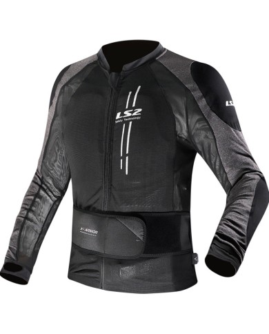 PROTECCION LS2 X-ARMOR BLACK/SILVER