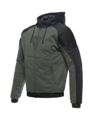 SUDADERA DAINESE DAEMON-X SAFETY HOODIE FULL ZIP GREEN/BLACK