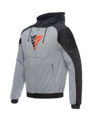 SUDADERA DAINESE DAEMON-X SAFETY HOODIE FULL ZIP GRAY/BLACK