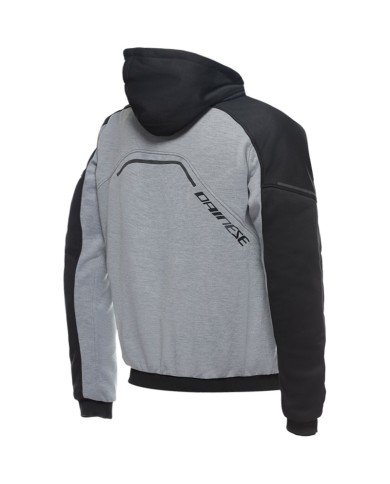 SUDADERA DAINESE DAEMON-X SAFETY HOODIE FULL ZIP GRAY/BLACK