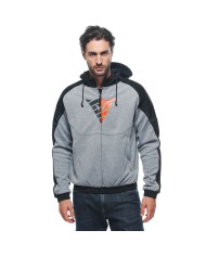 SUDADERA DAINESE DAEMON-X SAFETY HOODIE FULL ZIP GRAY/BLACK