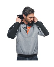 SUDADERA DAINESE DAEMON-X SAFETY HOODIE FULL ZIP GRAY/BLACK