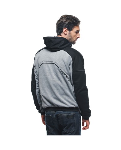 SUDADERA DAINESE DAEMON-X SAFETY HOODIE FULL ZIP GRAY/BLACK