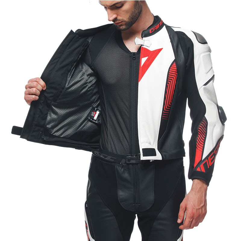 MONO DAINESE LAGUNA SECA 5 DIVISIBLE WHITE/LAVA RED