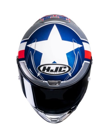 CASCO HJC RPHA 1 BEN SPIES SILVER STAR MC-21