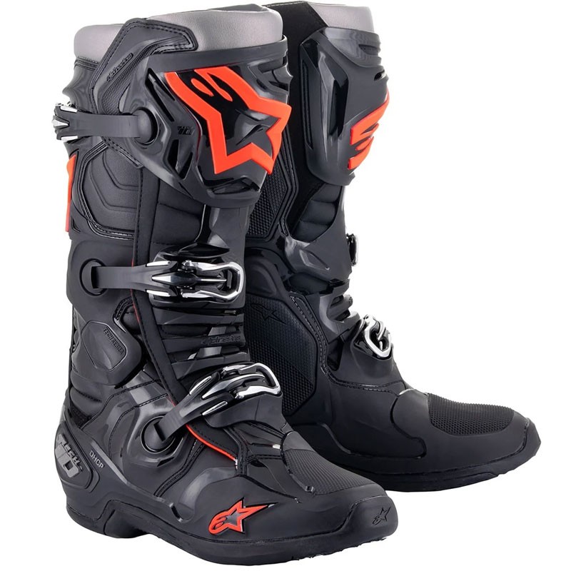 BOTAS ALPINESTARS TECH 10 BLACK/RED FLUO