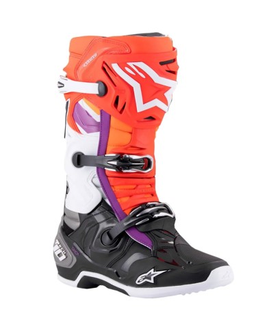 BOTAS ALPINESTARS TECH 10 BLACK/RED FLUO/ORANGE FLUO