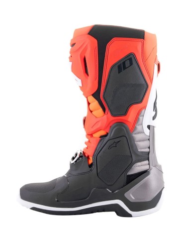 BOTAS ALPINESTARS TECH 10 BLACK/RED FLUO/ORANGE FLUO