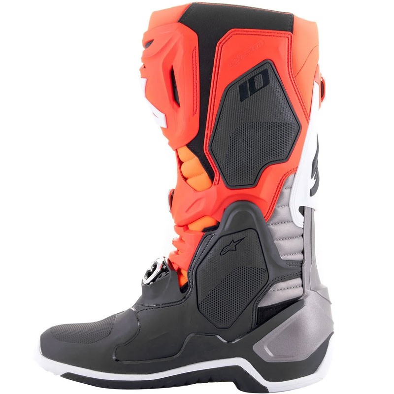 BOTAS ALPINESTARS TECH 10 BLACK/RED FLUO/ORANGE FLUO