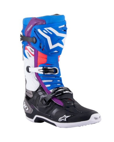 BOTAS ALPINESTARS TECH 10 SUPERVENTED BLACK/BLUE/PURPLE