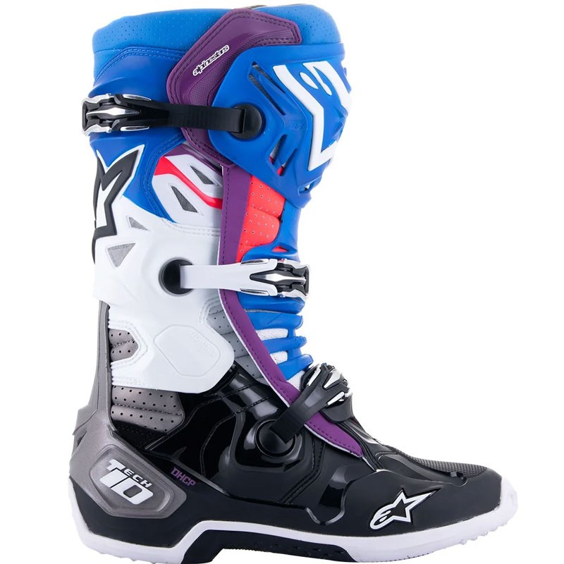 BOTAS ALPINESTARS TECH 10 SUPERVENTED BLACK/BLUE/PURPLE