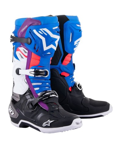 BOTAS ALPINESTARS TECH 10 SUPERVENTED BLACK/BLUE/PURPLE