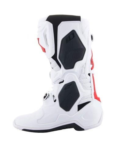 BOTAS ALPINESTARS TECH 10 SUPERVENTED WHITE/BRIGHT RED