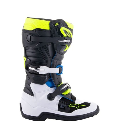 BOTAS ALPINESTARS TECH 7S JUNIOR BLACK/BLUE/YELLOW FLUO