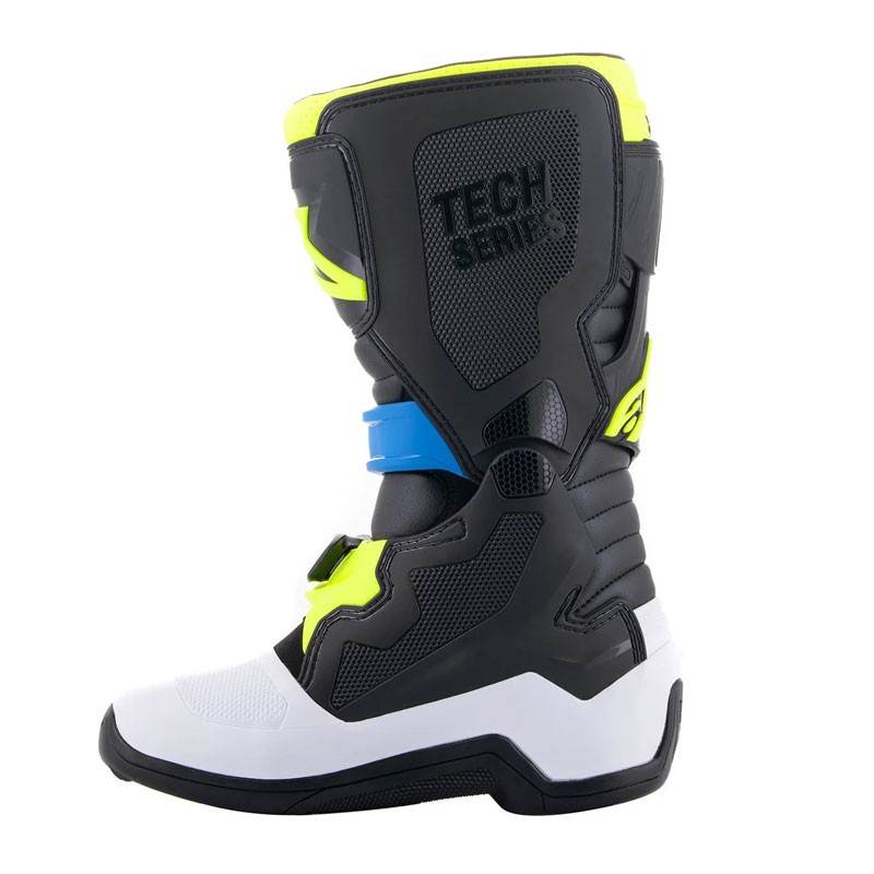 BOTAS ALPINESTARS TECH 7S JUNIOR BLACK/BLUE/YELLOW FLUO