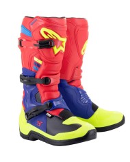 BOTAS ALPINESTARS TECH 3 BRIGHT RED/DARK BLUE/YELLOW FLUO
